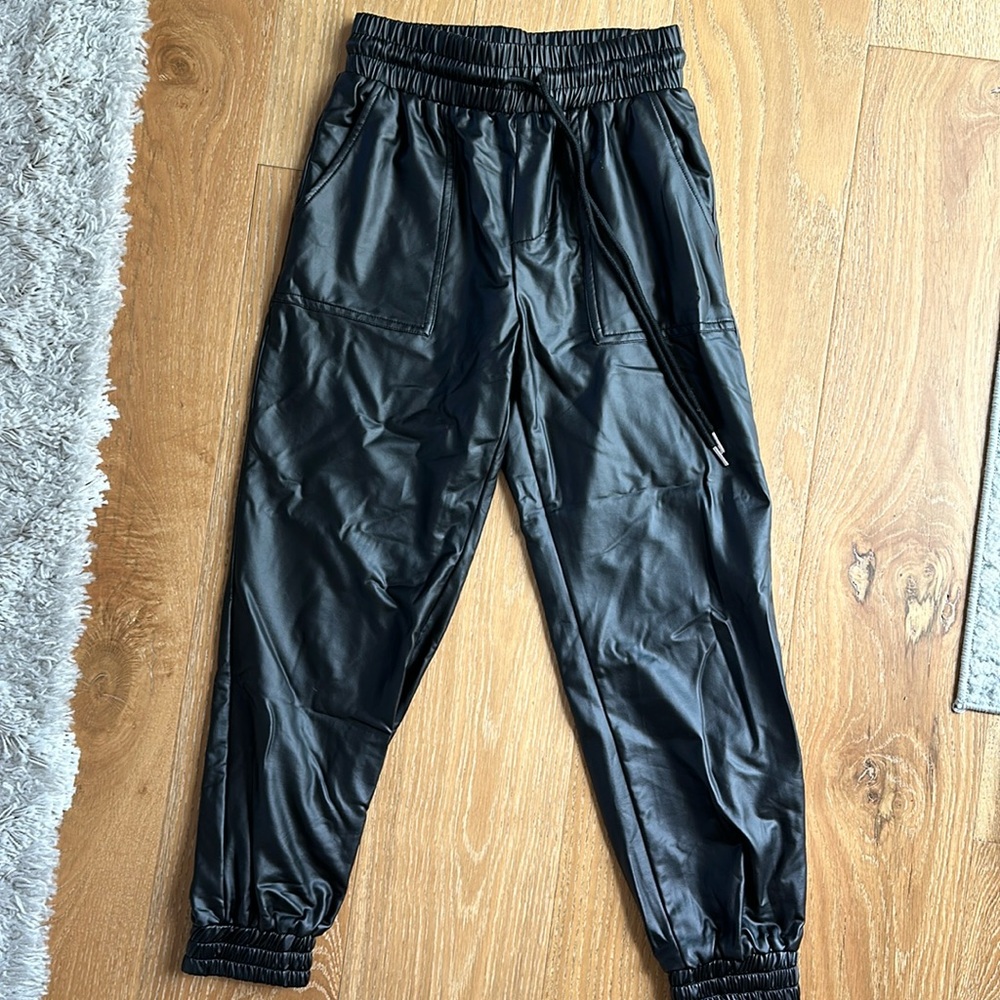 The LifeStyled Co leather joggers